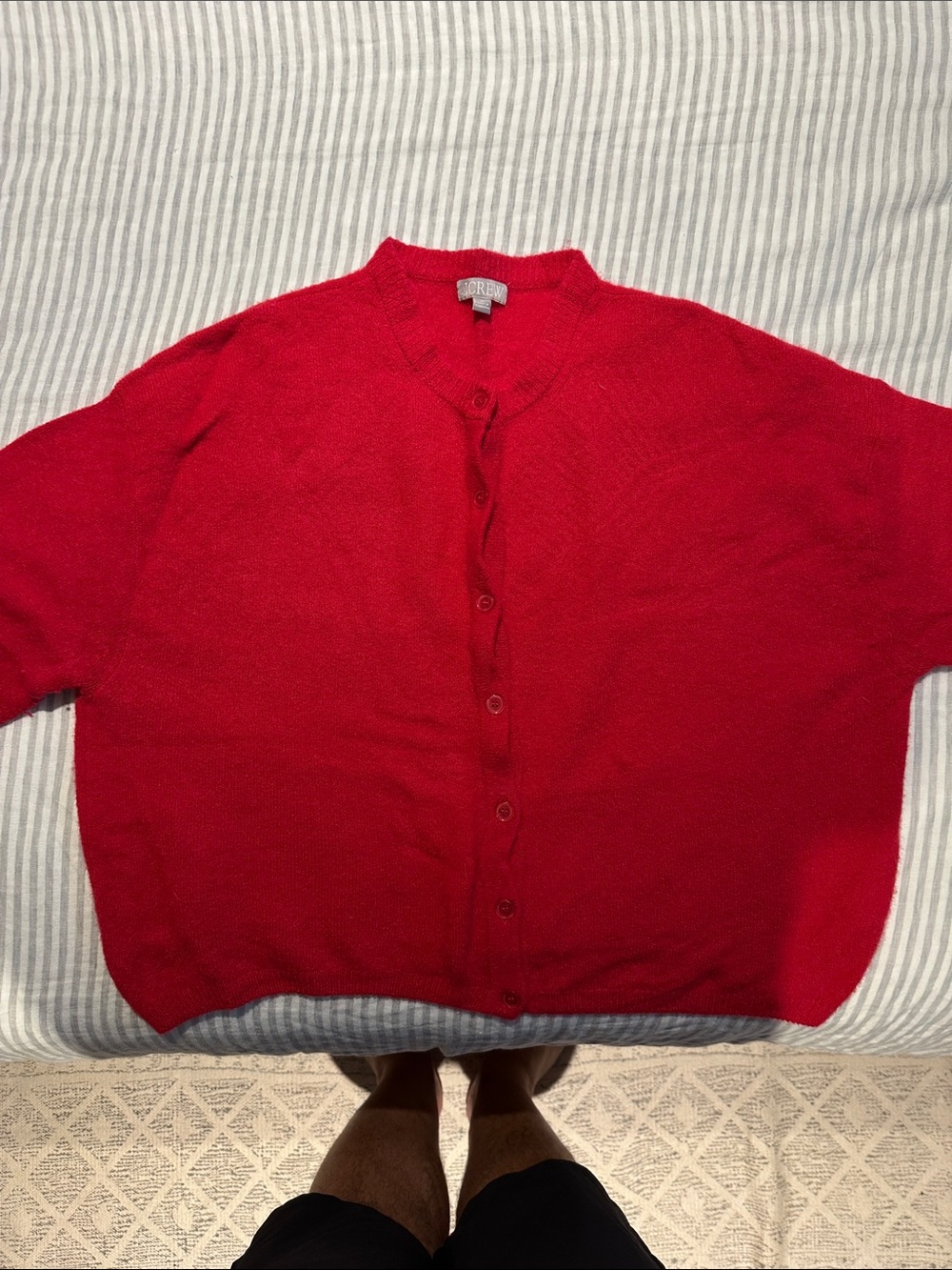 J. Crew Red Women's Button-Up Cardigan